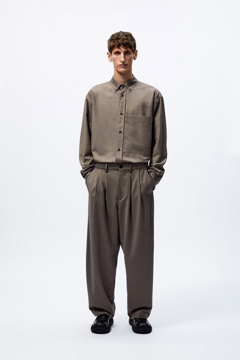 Studio Nicholson Zara mens capsule collection minimalist shoes glasses leather goods blankets knit jacket craig mcdean release info date price