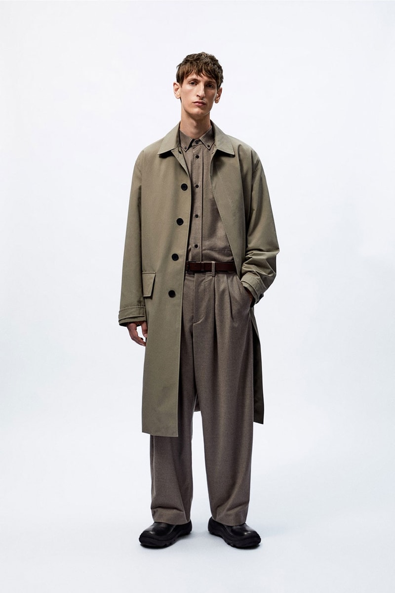 Studio Nicholson Zara mens capsule collection minimalist shoes glasses leather goods blankets knit jacket craig mcdean release info date price