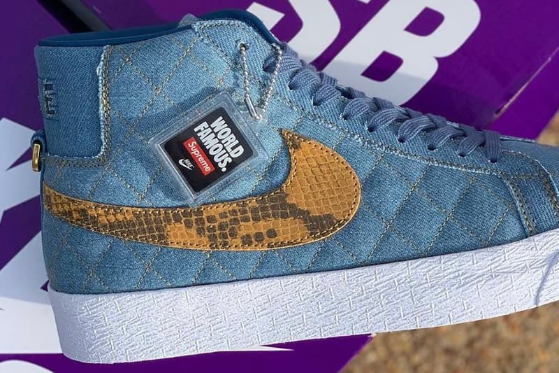 Supreme Nike SB Blazer Mid Industrial Blue First Look Release Info DX8421-400 Date Buy Price 