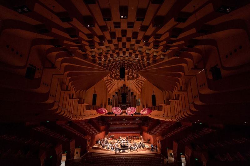 Newly Renovated Sydney Opera House Concert Hall Inside Look decade renewal renovations 18 petals lift reveal info 