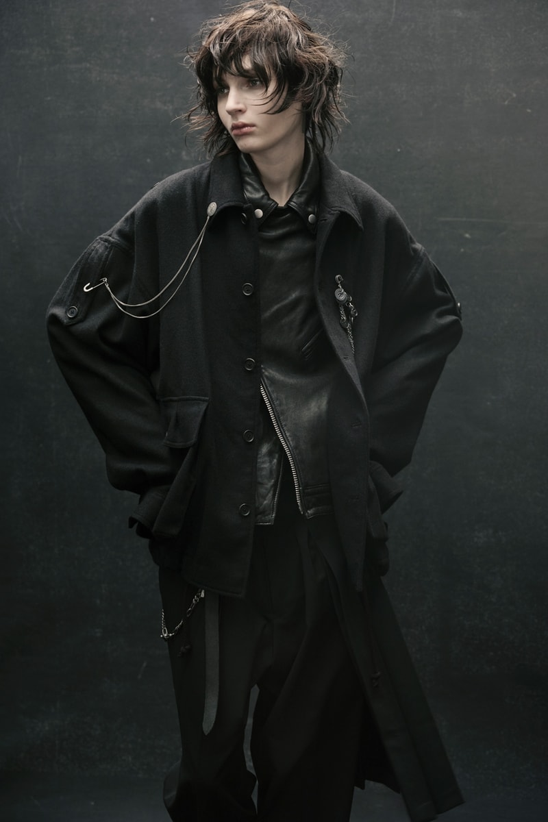 s'yte yohji yamamoto japan rock music subculture leather fur fall winter 2022 history hats gobelin jacquard 