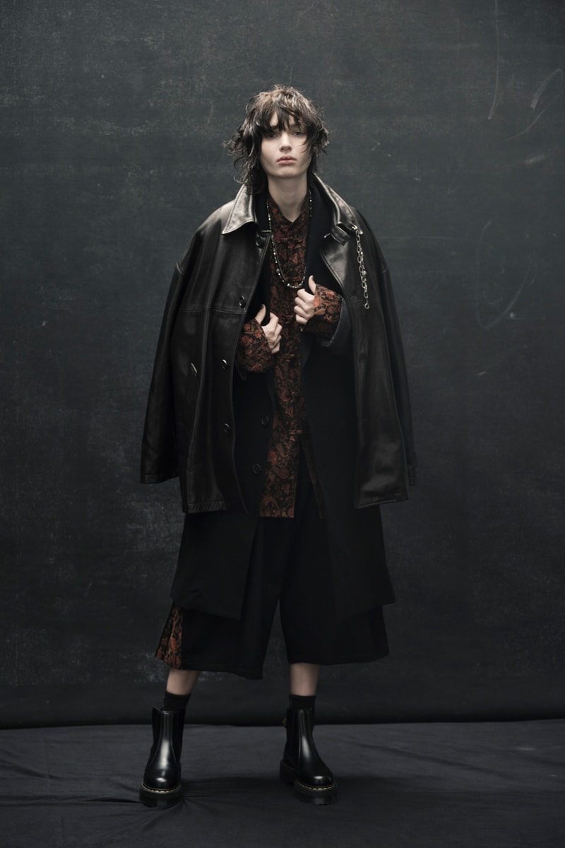 s'yte yohji yamamoto japan rock music subculture leather fur fall winter 2022 history hats gobelin jacquard 