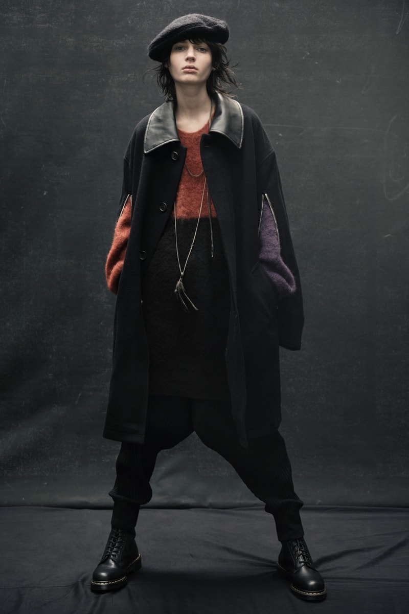 s'yte yohji yamamoto japan rock music subculture leather fur fall winter 2022 history hats gobelin jacquard 