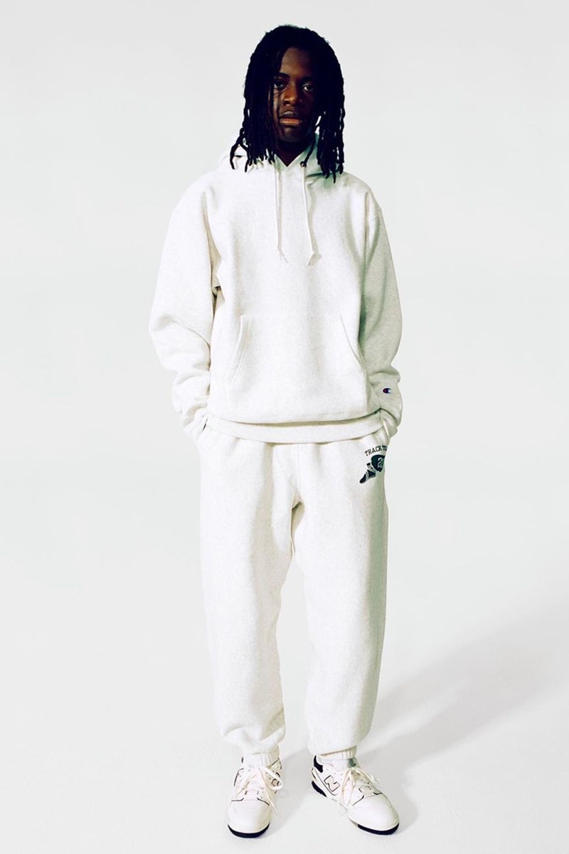 thisisneverthat Champion collaboration september 22 track team green grey blue 22 heavy cotton release info date price