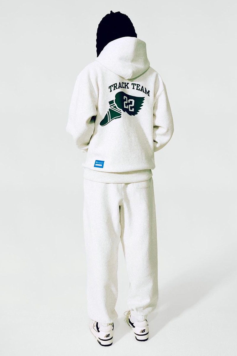 thisisneverthat Champion collaboration september 22 track team green grey blue 22 heavy cotton release info date price