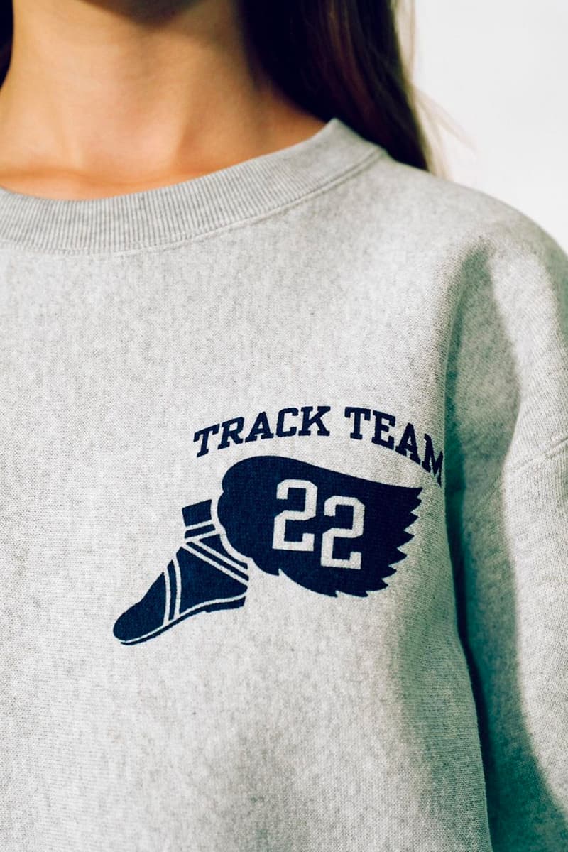 thisisneverthat Champion collaboration september 22 track team green grey blue 22 heavy cotton release info date price