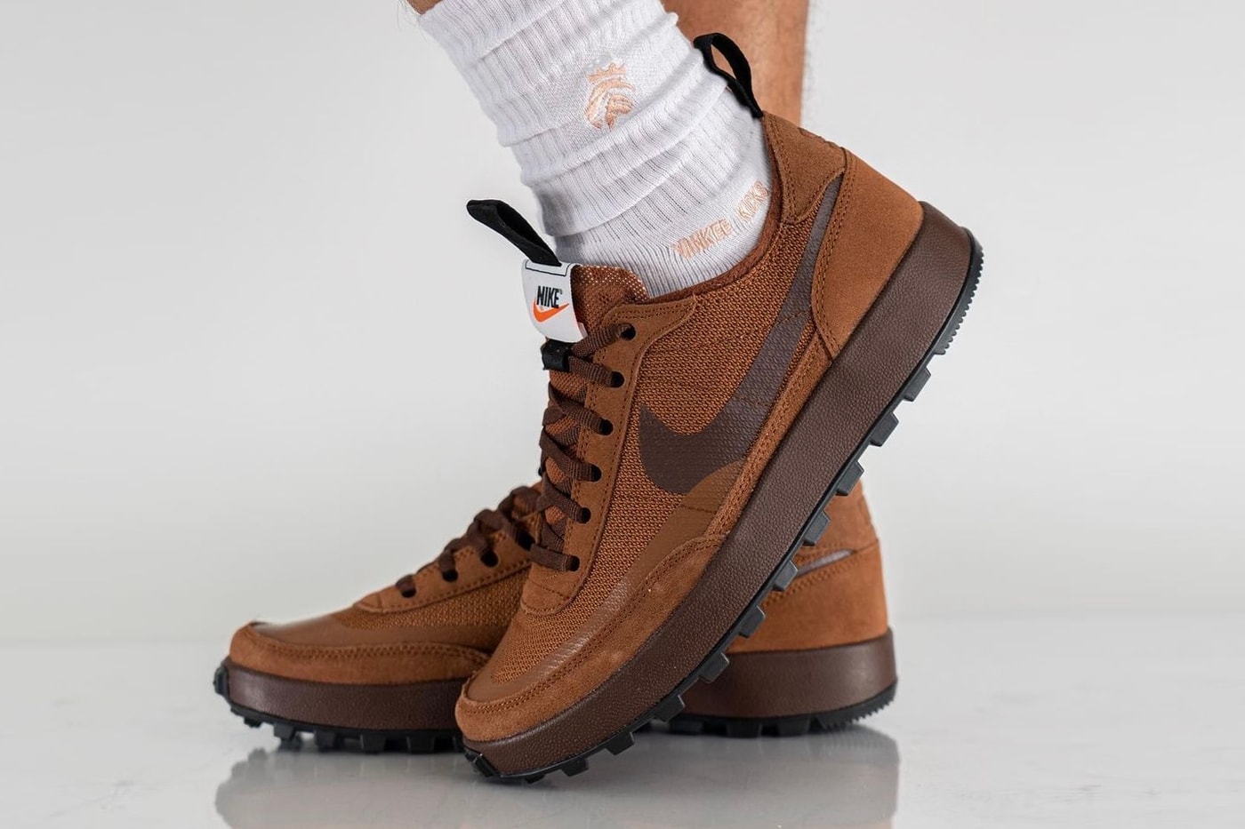 Tom Sachs NikeCraft General Purpose Shoe Brown On-Foot Look Release Info DA6672-201 Date Buy Price 
