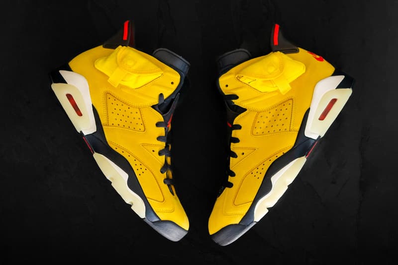 Travis Scott Air Jordan 6 Friends and Family Pictures release date offset yellow f&f fnf limited edition english sole