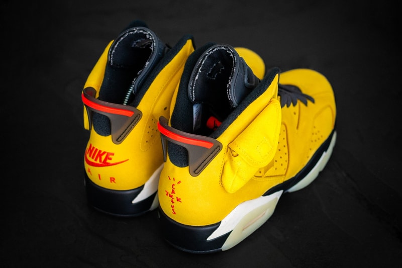 Travis Scott Air Jordan 6 Friends and Family Pictures release date offset yellow f&f fnf limited edition english sole