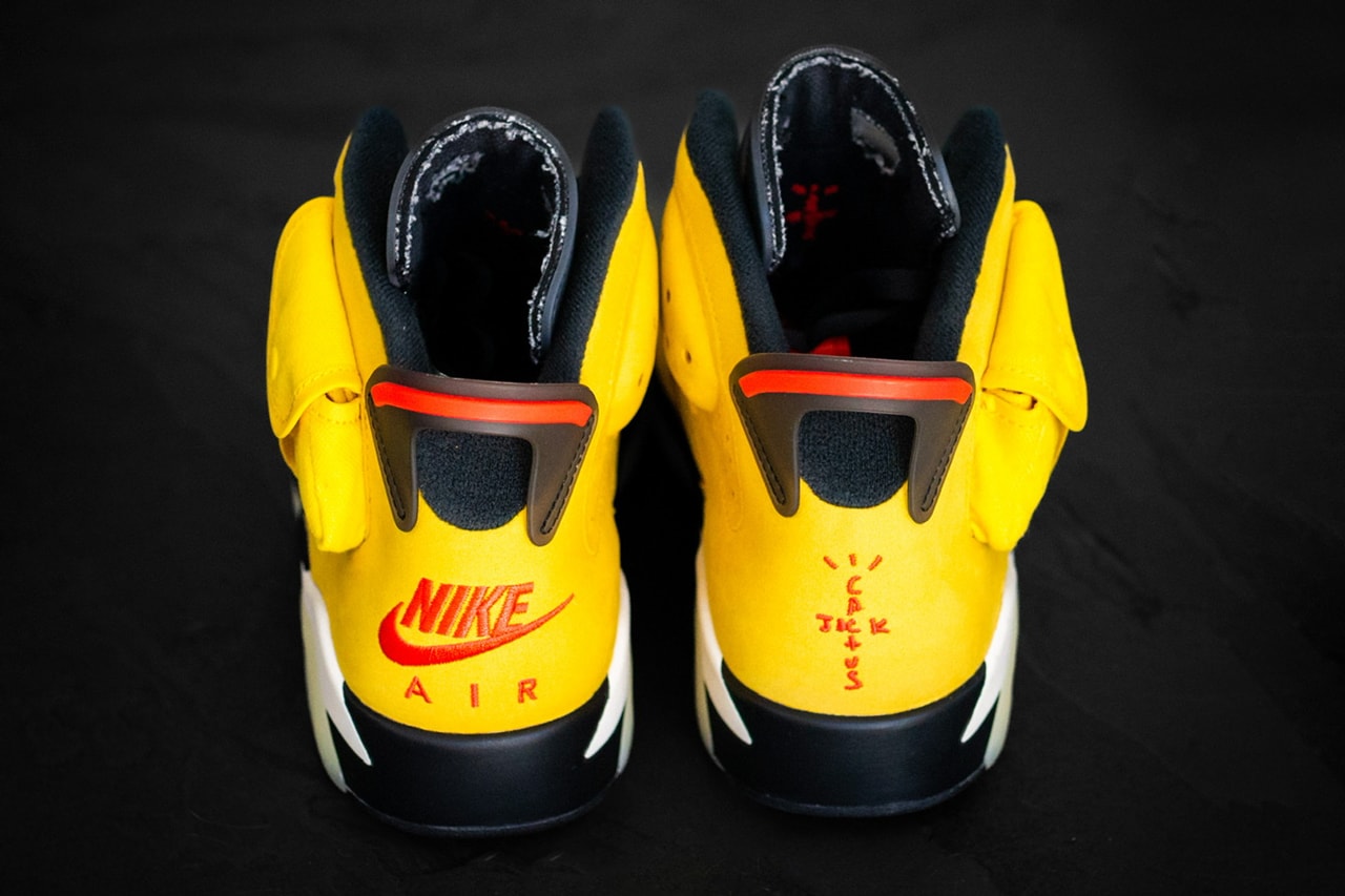 Travis Scott Air Jordan 6 Friends and Family Pictures release date offset yellow f&f fnf limited edition english sole