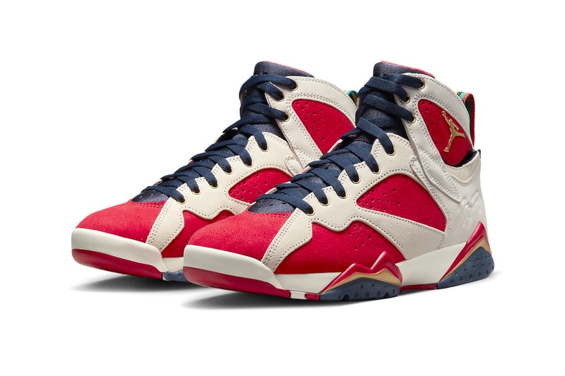 Trophy Room Air Jordan 7 Official Look Release Info DM1195-474 Date Buy Price Dark Obsidian True Red Metallic Gold