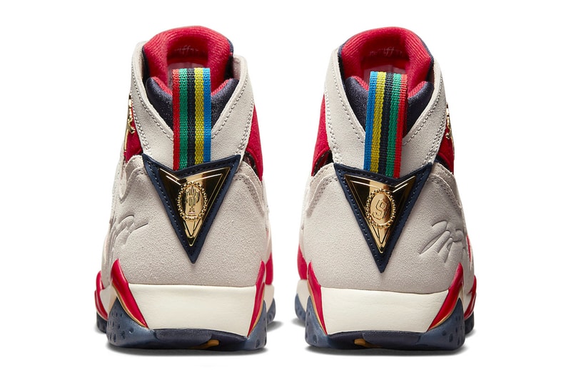 Trophy Room Air Jordan 7 Official Look Release Info DM1195-474 Date Buy Price Dark Obsidian True Red Metallic Gold