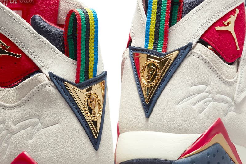 Trophy Room Air Jordan 7 Official Look Release Info DM1195-474 Date Buy Price Dark Obsidian True Red Metallic Gold