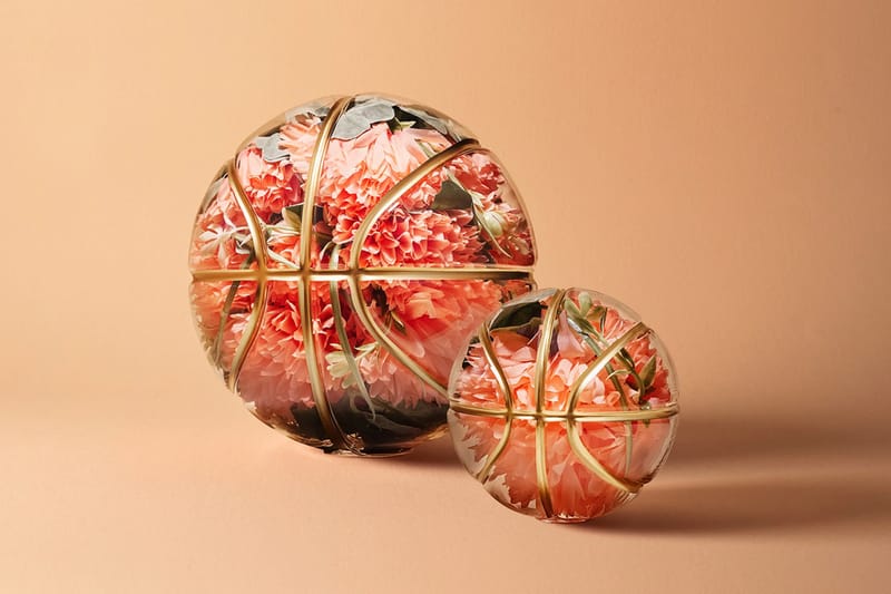Victor Solomon Releases Two Floral-Inspired Basketball Sculptures