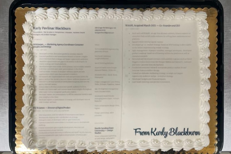 This Woman Landed an Interview at Nike With a Resume Cake