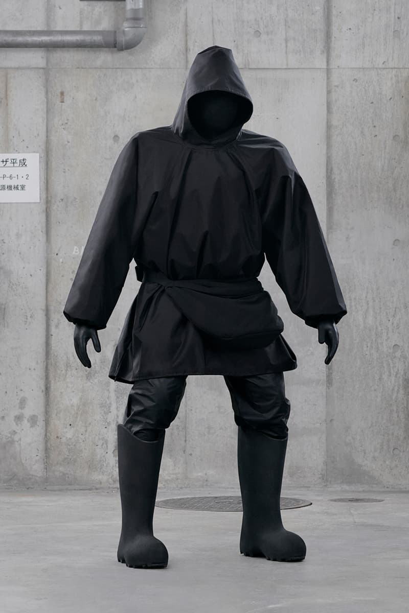 yeezy gap balenciaga collection release date info store list buying guide photos price ye kanye west demna anorak bag denim jacket round jacket hoodies tees jeans sweatpants backpack mockneck fleece jogging pant dove crop