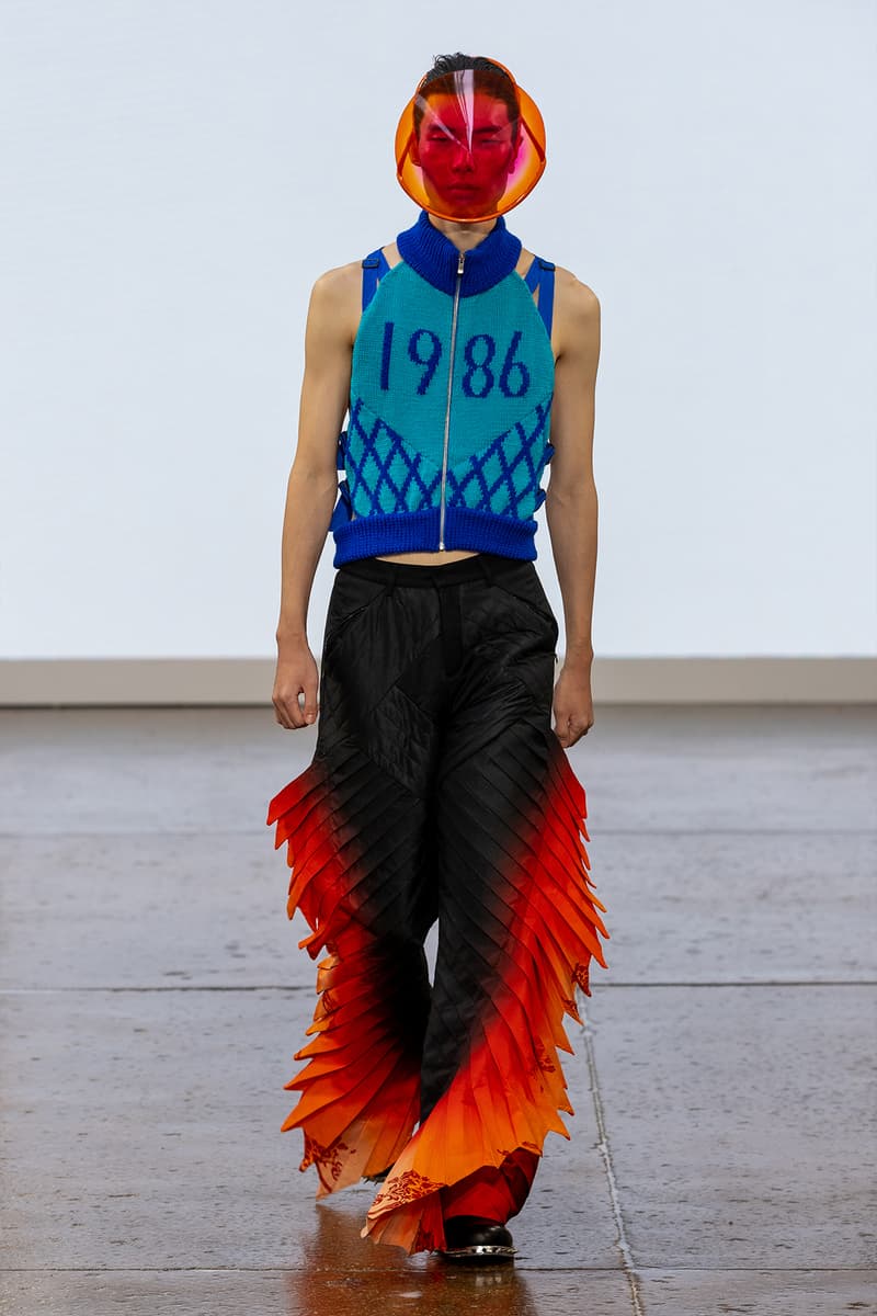 Yonghao Xie spring summer 2023 runway Collection runways Antewerp Royal Academy of Fine Art