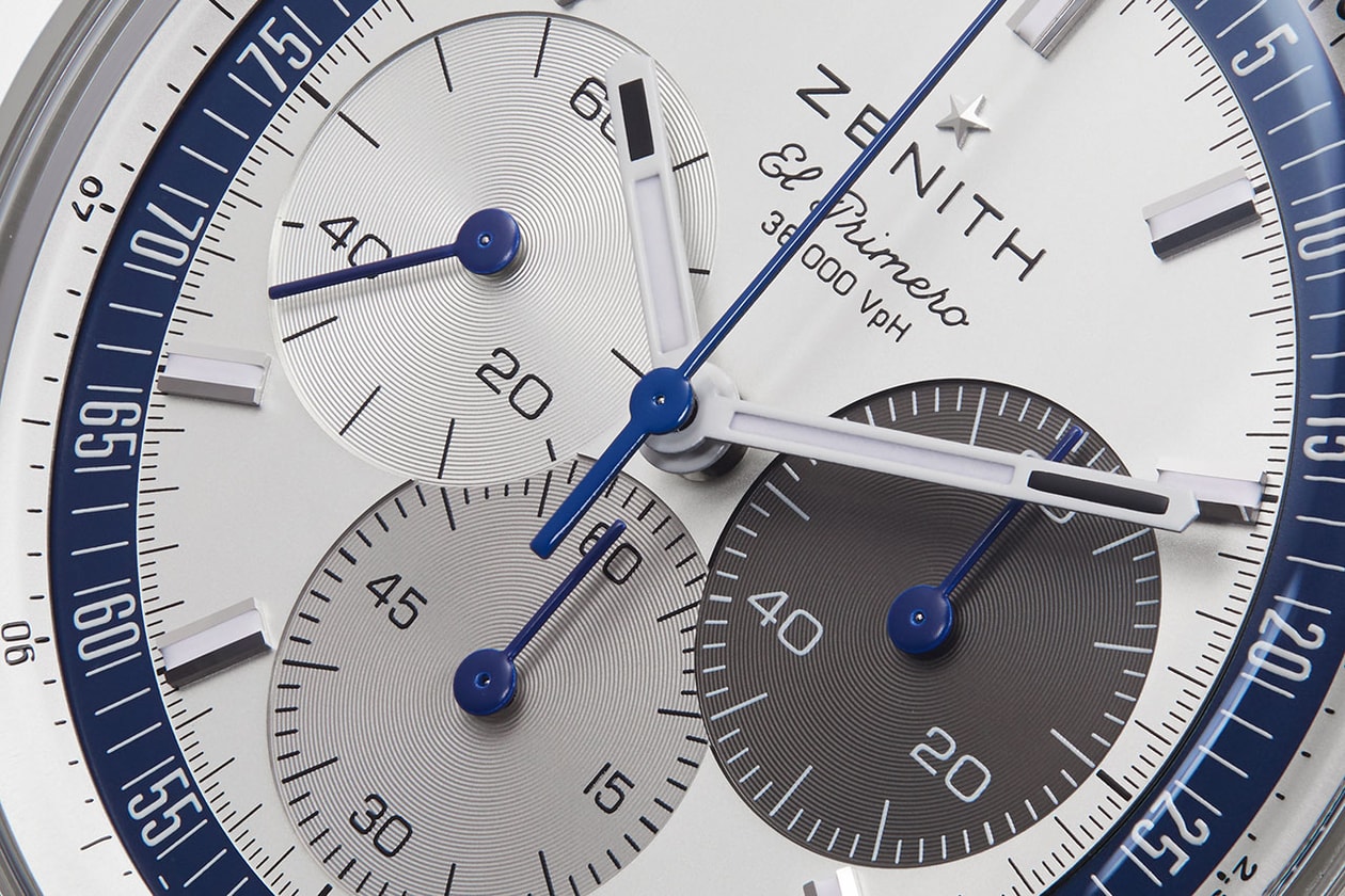 Zenith El Primero Chronograph Gets A Crisp Grey And Blue Color Palate As Retailer Exclusive