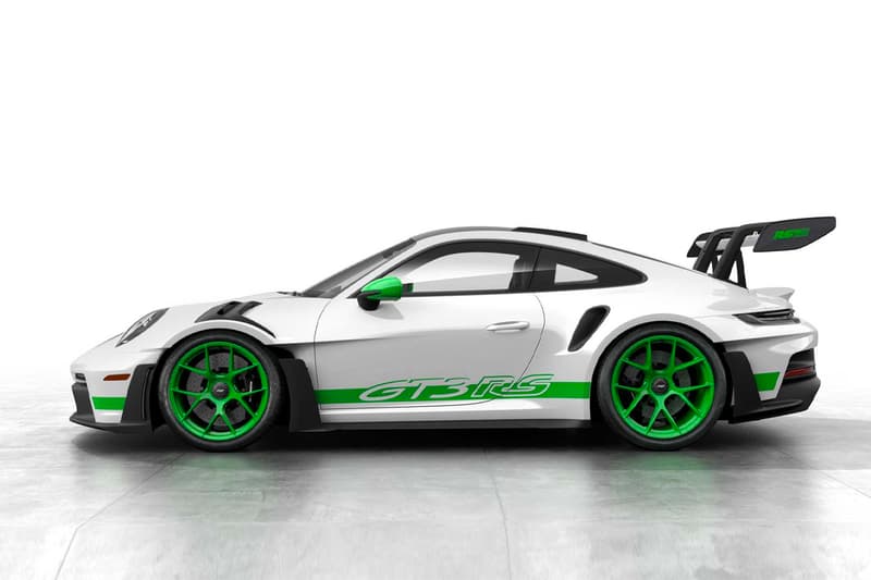 New 2023 Porsche 911 GT3 RS Special Edition "Tribute to Carrera RS" Package Will Cost You $314,000 USD race car python green visual touches 