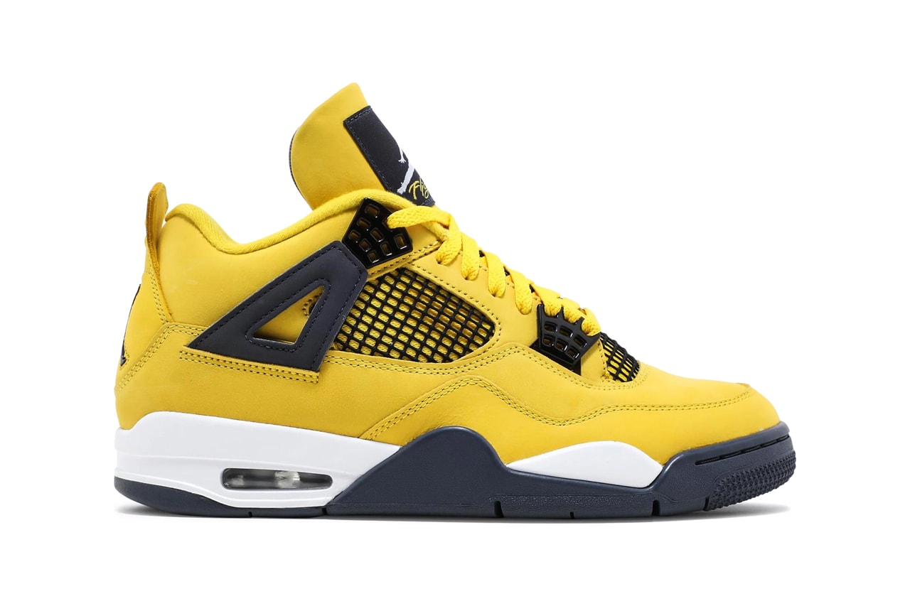 GOAT Air Jordan 4 Retro Models Midnight Navy Release Date Military Black Lightning Black Cat Sail Off Noir Fire Red Bred White Cement