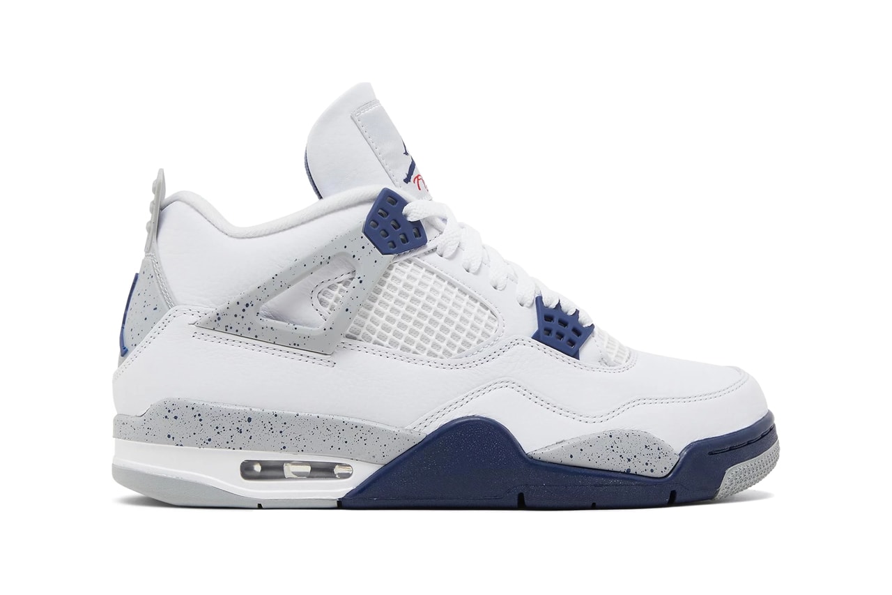 GOAT Air Jordan 4 Retro Models Midnight Navy Release Date Military Black Lightning Black Cat Sail Off Noir Fire Red Bred White Cement