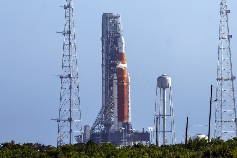 NASA Artemis I Moon Mission Orion Spacecraft Space Launch System Fuel Test Announcement Kennedy Space Center