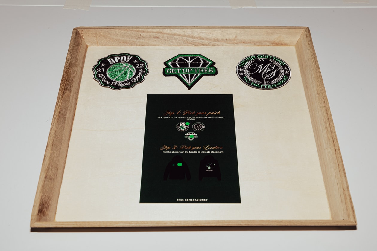 Tres Generaciones Tequila Añejo The Formula Girll Code HYPEBEAST Live Viewing Launch Party HBX Marcus Smart Defensive Player of the Year Boston Celtics Merch 