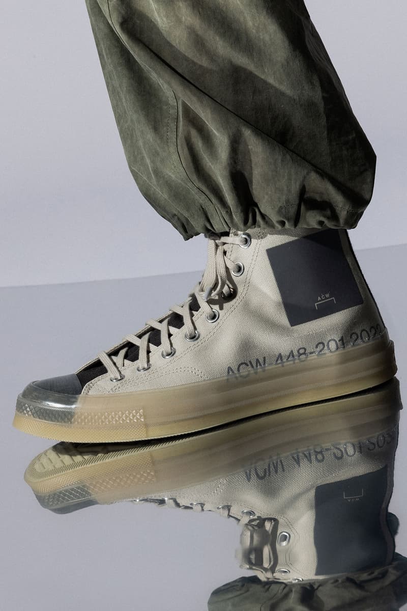 A-COLD-WALL* Converse Chuck 70 Hi Silver Birch Pavement HBX Release Info Buy Price