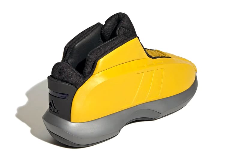 adidas Crazy 1 Team Yellow / Iron Metallic / Core Black GY3808 Basketball Shoe Kobe Bryant Release Information 