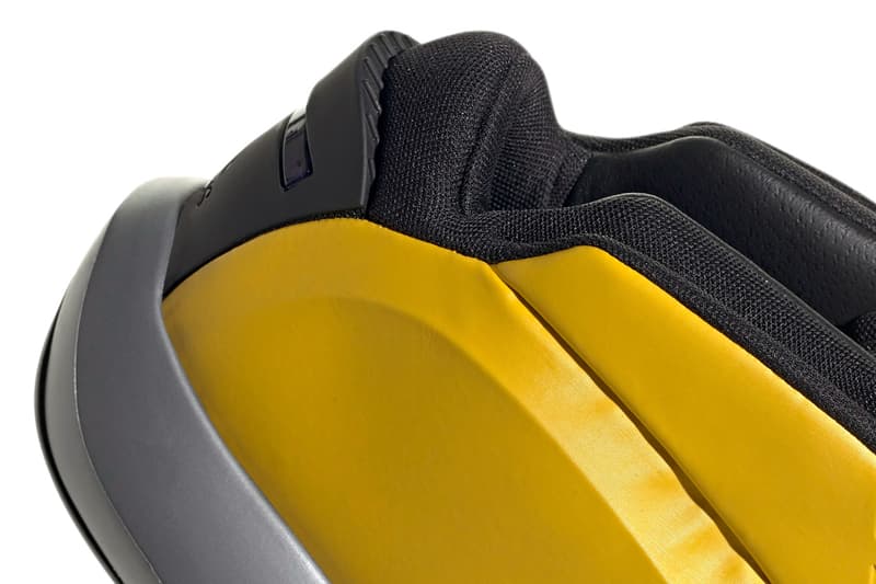 adidas Crazy 1 Team Yellow / Iron Metallic / Core Black GY3808 Basketball Shoe Kobe Bryant Release Information 