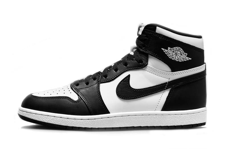 black and white jordans panda