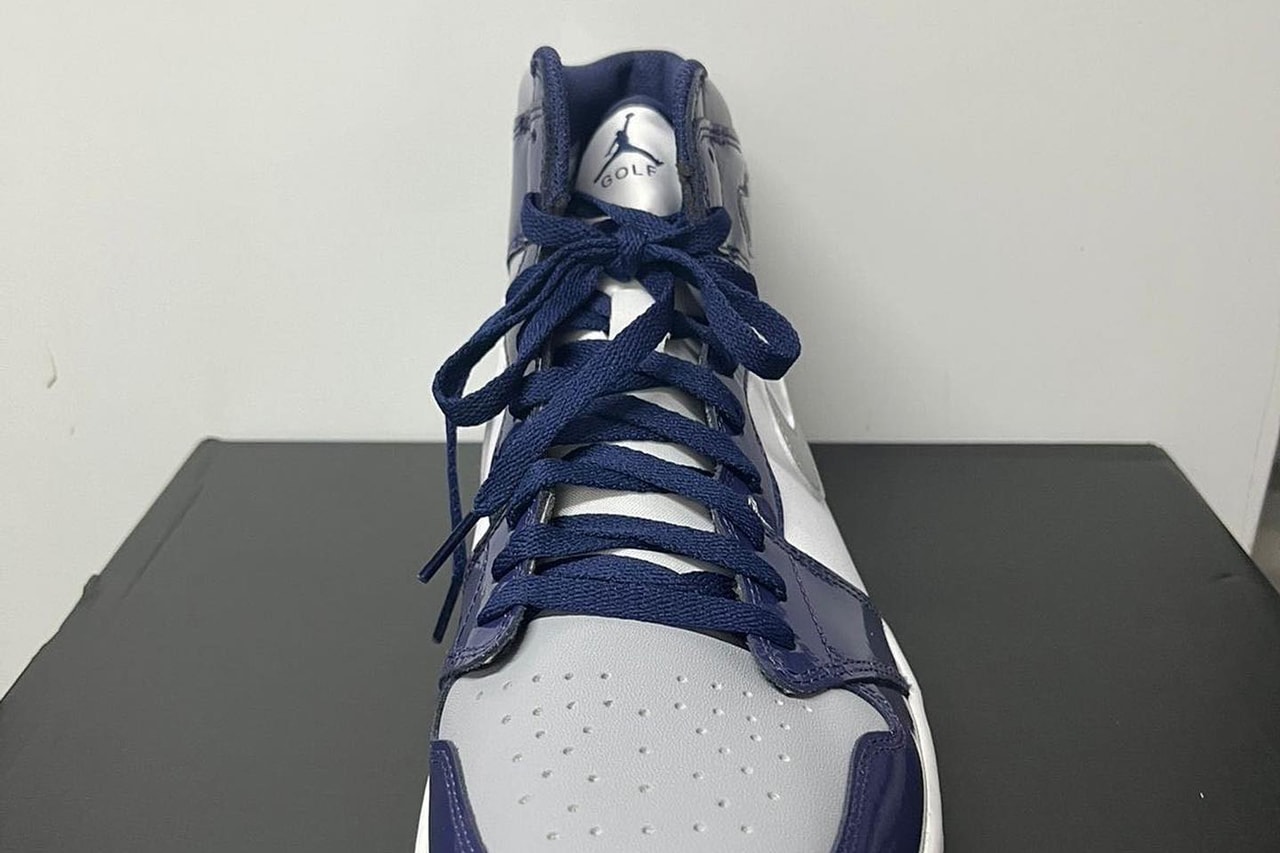 air michael jordan brand 1 high golf midnight navy white metallic silver patent leather georgetown co jp dq0660 100 official release date info photos price store list buying guide