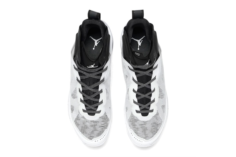 The Classic "Oreo" Colorway Hits the Air Jordan 37 release info white black citrus basketball shoe high tops jordan brand michael jordan 