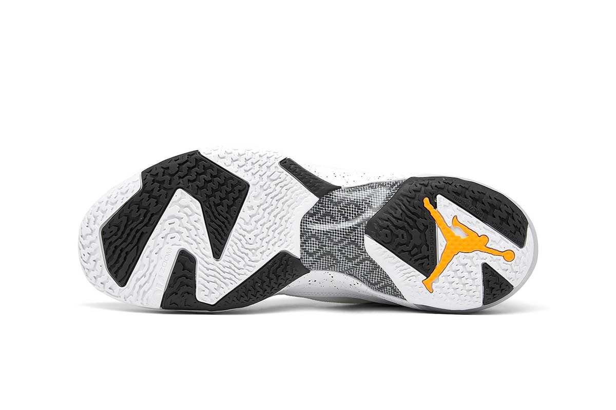 The Classic "Oreo" Colorway Hits the Air Jordan 37 release info white black citrus basketball shoe high tops jordan brand michael jordan 