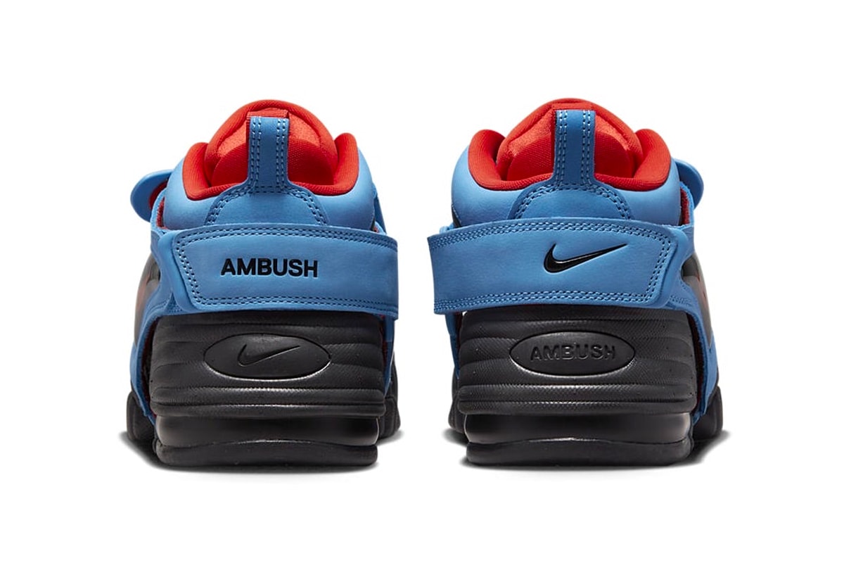 AMBUSH x Nike Air Adjust Force "University Blue" and "Light Madder Root" Have Official Release Dates red blue orange october release info yoon shoes velcro strap