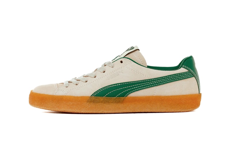 Puma ami suede crepe pristine green gum october 14 384146 01 120 usd release info date price