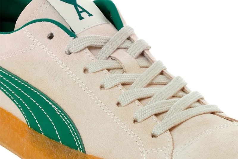 Puma ami suede crepe pristine green gum october 14 384146 01 120 usd release info date price