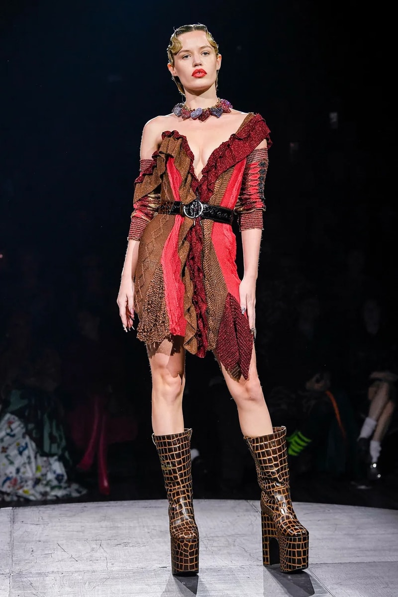 Andreas Kronthaler for Vivienne Westwood Spring Summer 2023 SS23 Paris Fashion Week Show Bella Hadid Menswear sous le ciel de paris