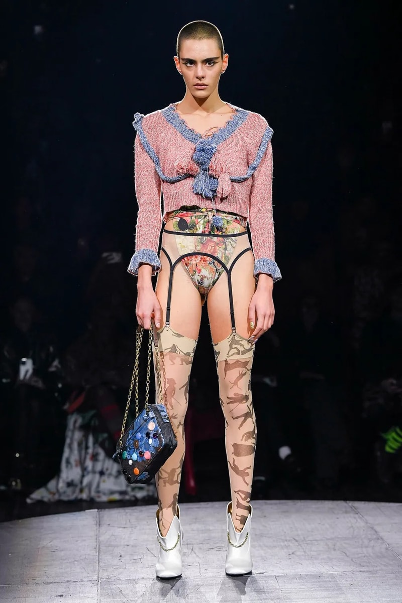 Andreas Kronthaler for Vivienne Westwood Spring Summer 2023 SS23 Paris Fashion Week Show Bella Hadid Menswear sous le ciel de paris