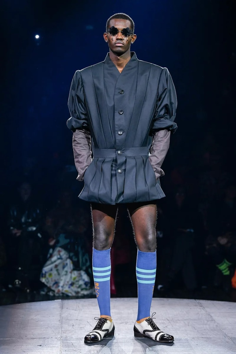 Andreas Kronthaler for Vivienne Westwood Spring Summer 2023 SS23 Paris Fashion Week Show Bella Hadid Menswear sous le ciel de paris