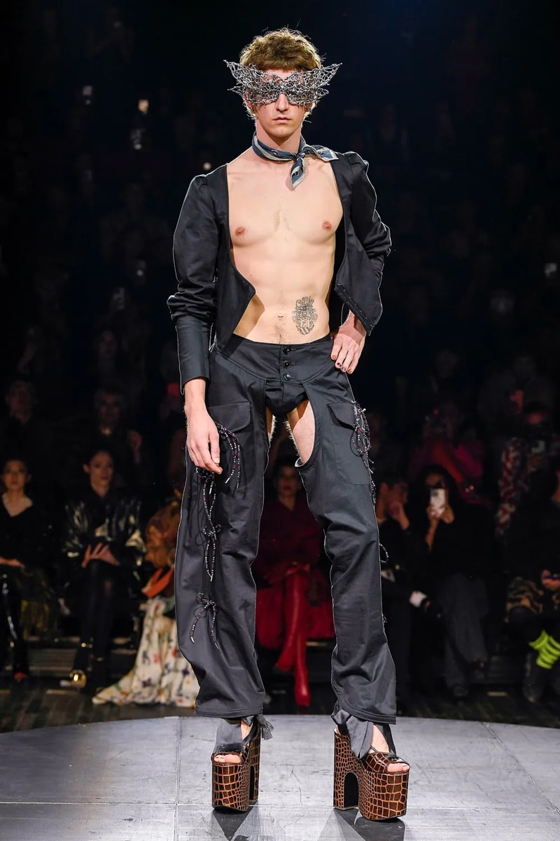 Andreas Kronthaler for Vivienne Westwood Spring Summer 2023 SS23 Paris Fashion Week Show Bella Hadid Menswear sous le ciel de paris