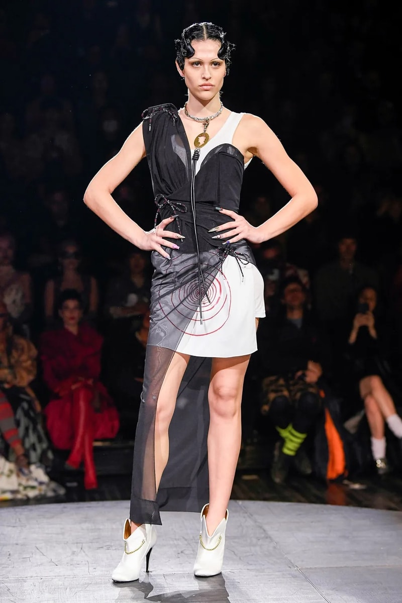 Andreas Kronthaler for Vivienne Westwood Spring Summer 2023 SS23 Paris Fashion Week Show Bella Hadid Menswear sous le ciel de paris