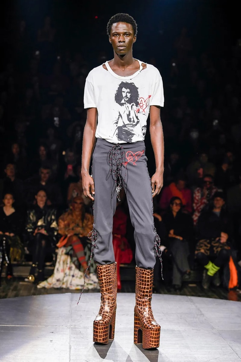 Andreas Kronthaler for Vivienne Westwood Spring Summer 2023 SS23 Paris Fashion Week Show Bella Hadid Menswear sous le ciel de paris