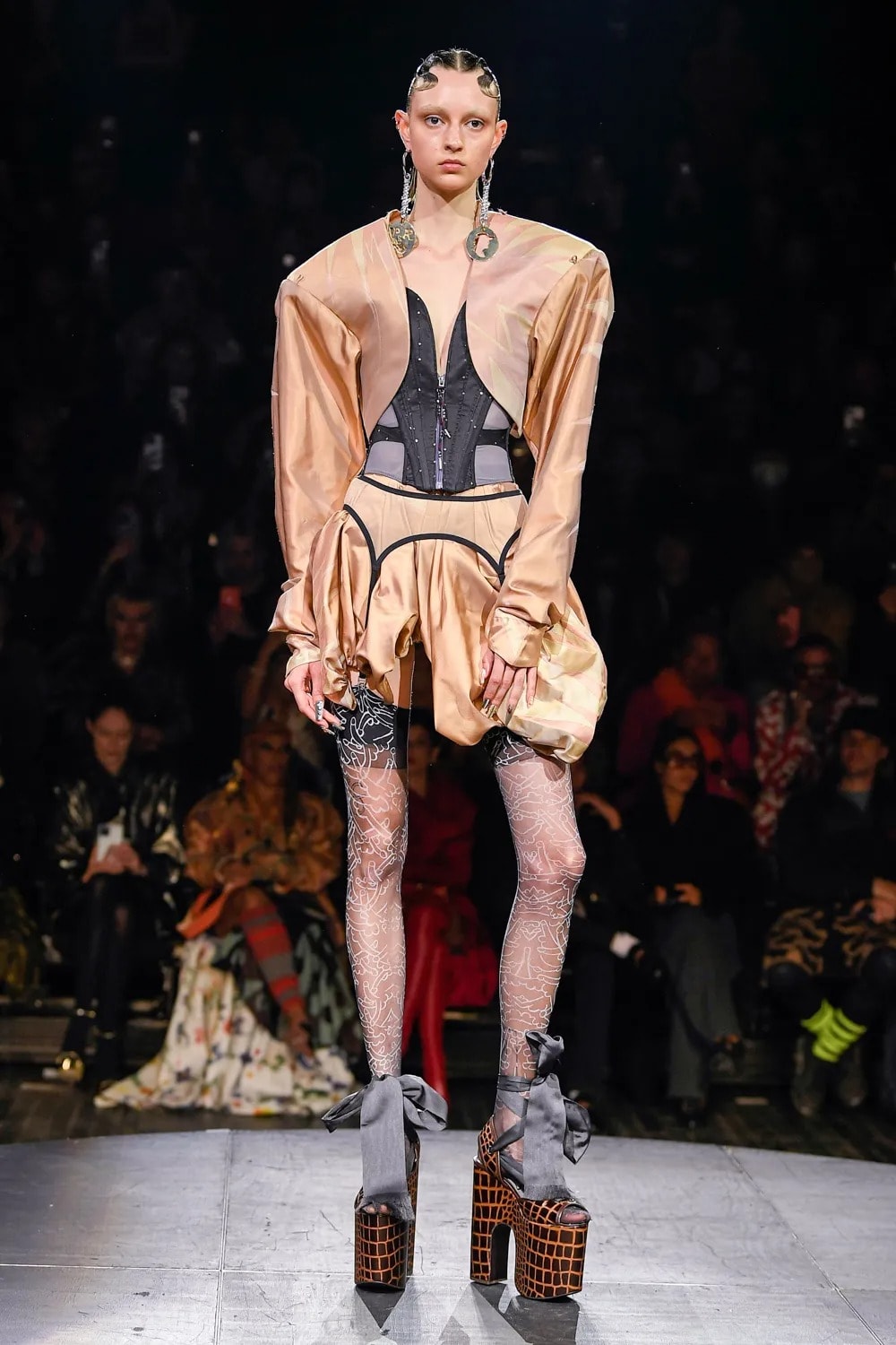 Andreas Kronthaler for Vivienne Westwood Spring Summer 2023 SS23 Paris Fashion Week Show Bella Hadid Menswear sous le ciel de paris