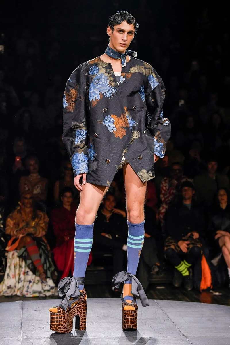 Andreas Kronthaler for Vivienne Westwood Spring Summer 2023 SS23 Paris Fashion Week Show Bella Hadid Menswear sous le ciel de paris