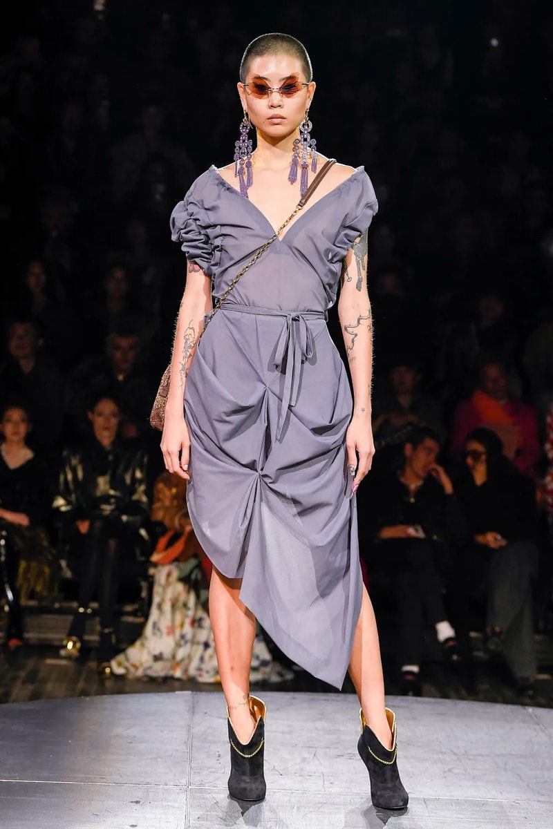 Andreas Kronthaler for Vivienne Westwood Spring Summer 2023 SS23 Paris Fashion Week Show Bella Hadid Menswear sous le ciel de paris