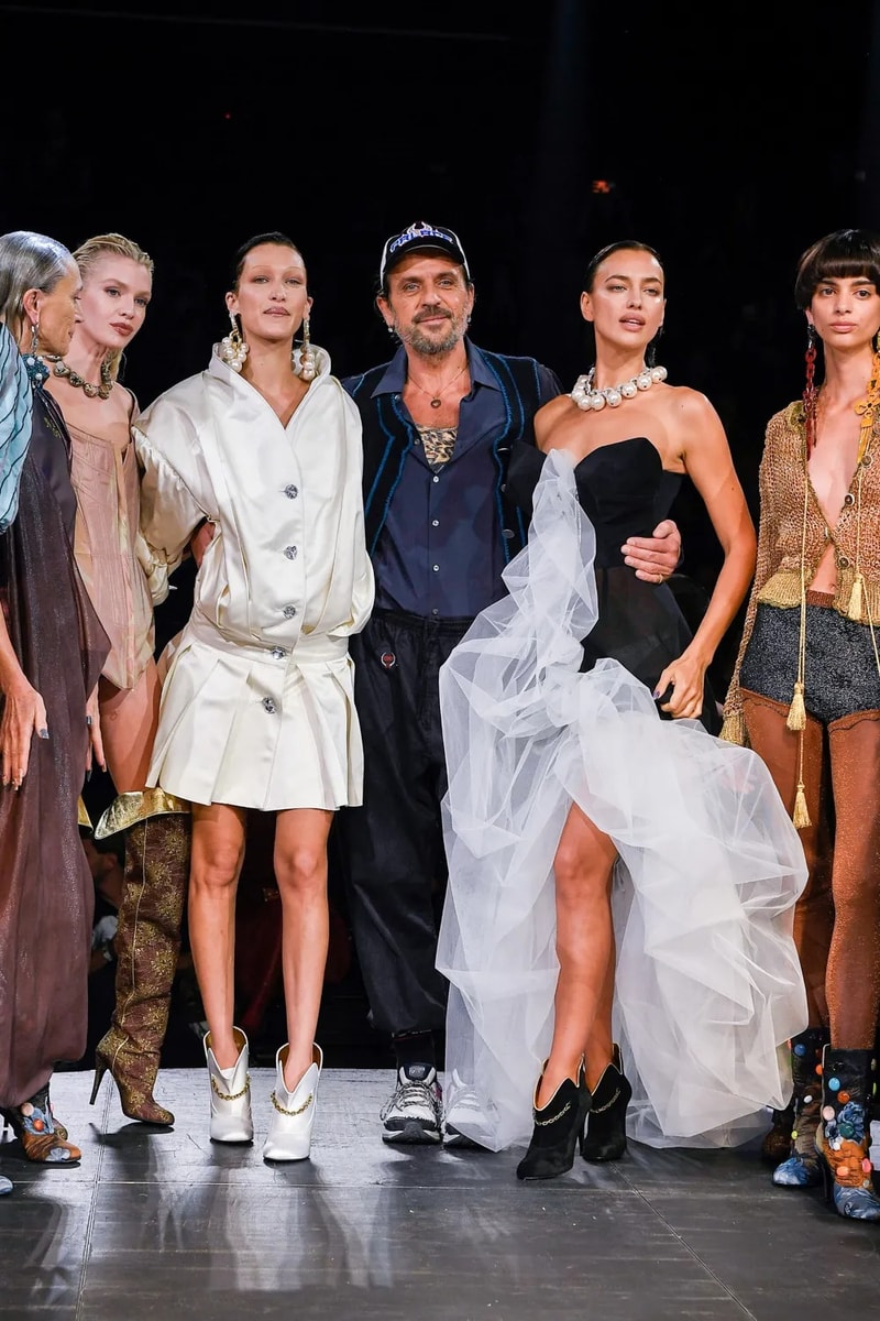 Andreas Kronthaler for Vivienne Westwood Spring Summer 2023 SS23 Paris Fashion Week Show Bella Hadid Menswear sous le ciel de paris