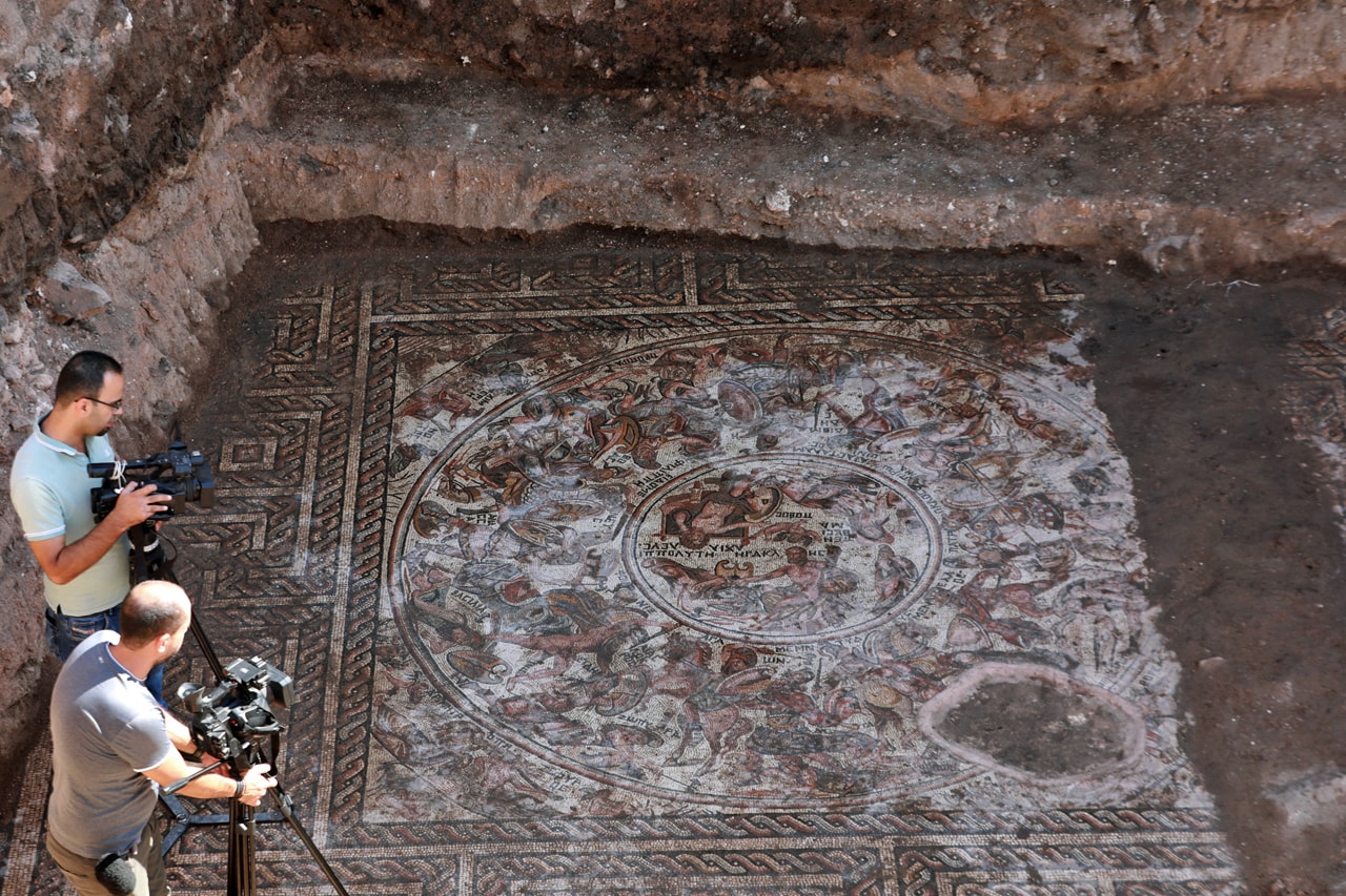 Archaeologist Discover Ancient Roman Mosaic Syria Art