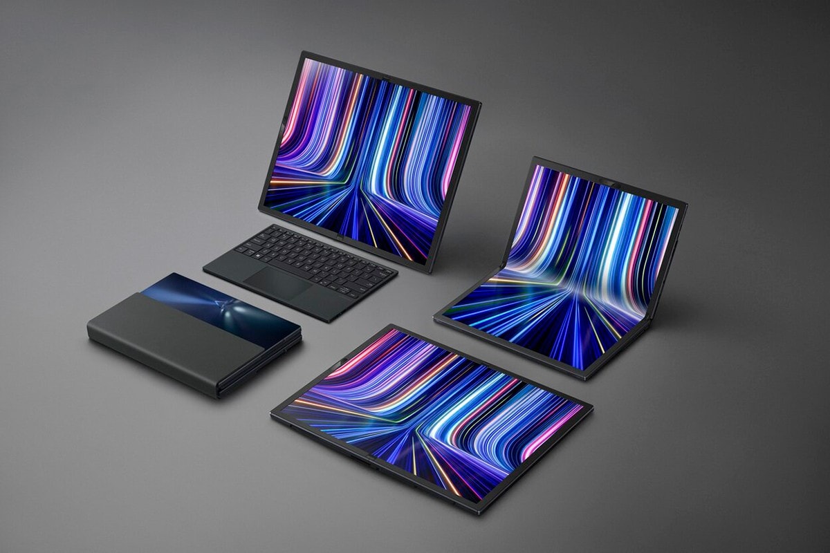 asus first 17-inch foldable oled zenbook laptop folding screen laptop ebook notebooks desktops korea 