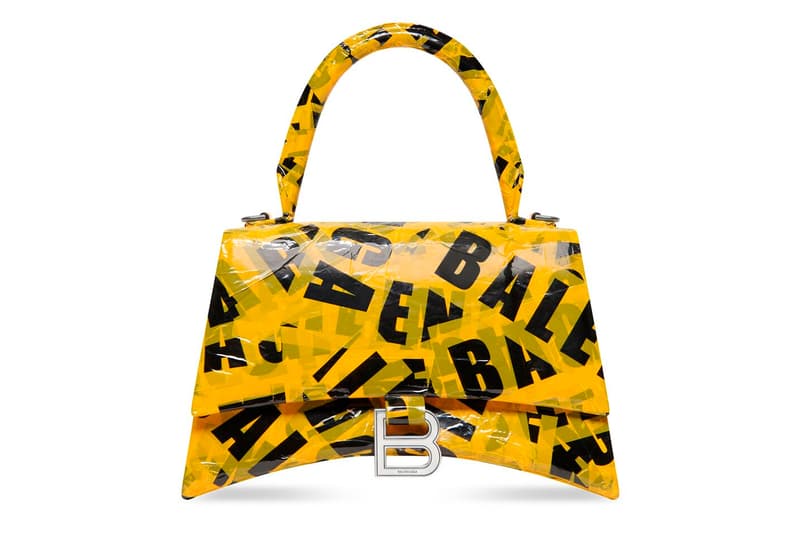 Balenciaga Hourglass Small Handbag With Tape Yellow Kim Kardashian Release Info Demna Gvasalia